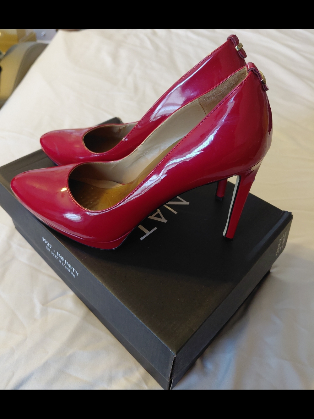 Red Patent High Heel Pumps - Women's Fashion Heels